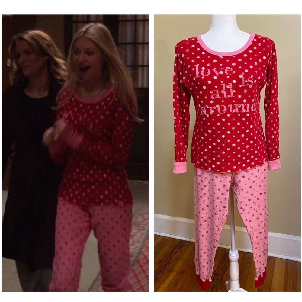 ASO Jenny Humphrey Gossip Girl Vintage 2000s Y2K Victorias Secret Thermal Pajama